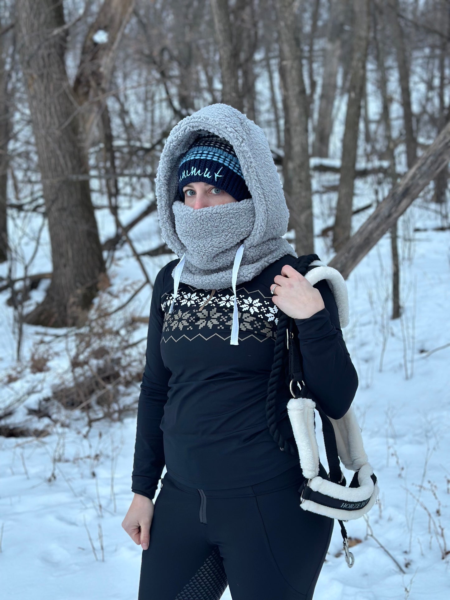 Black Sherpa Hood