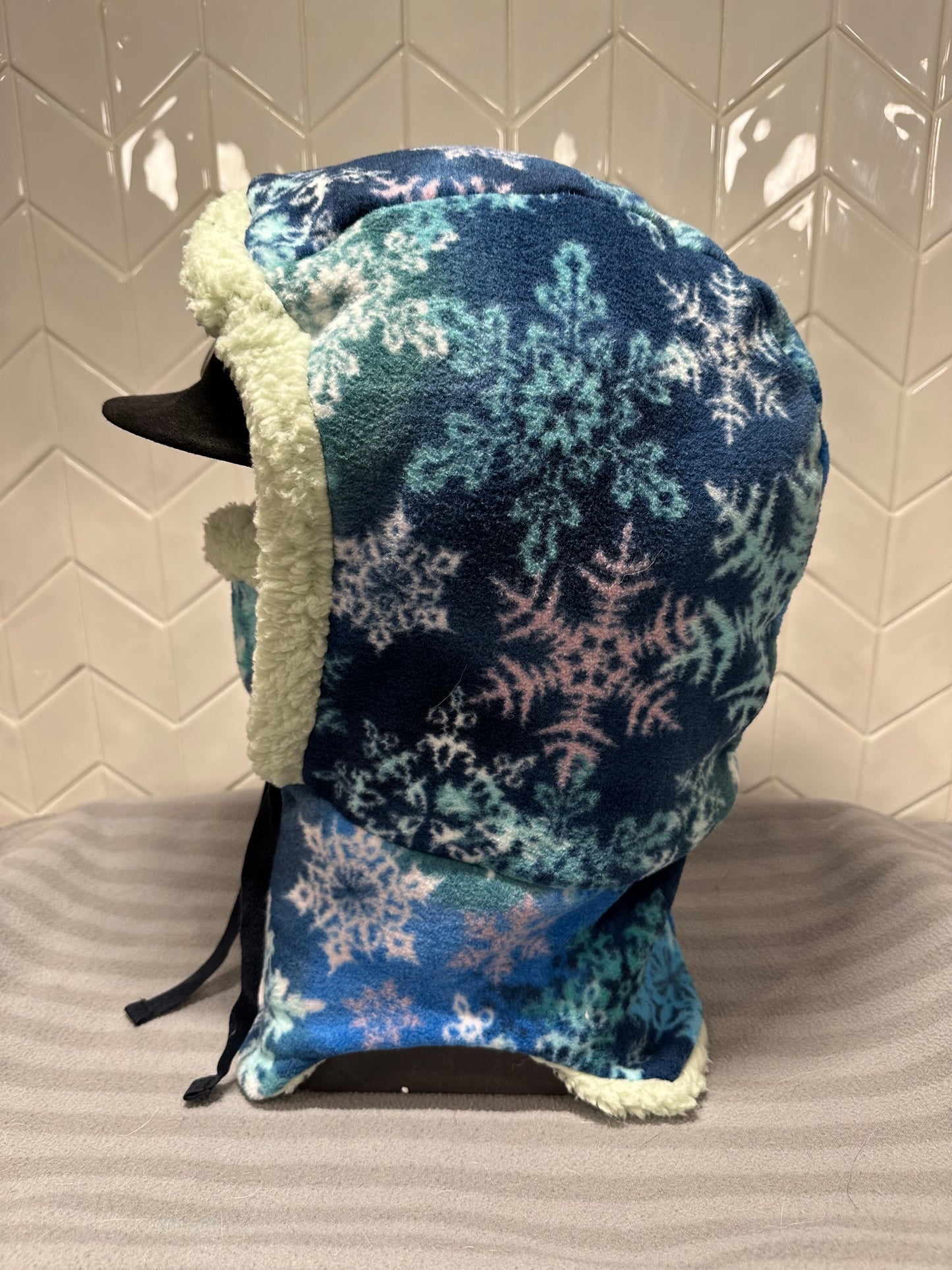 Blue Snowflake hood