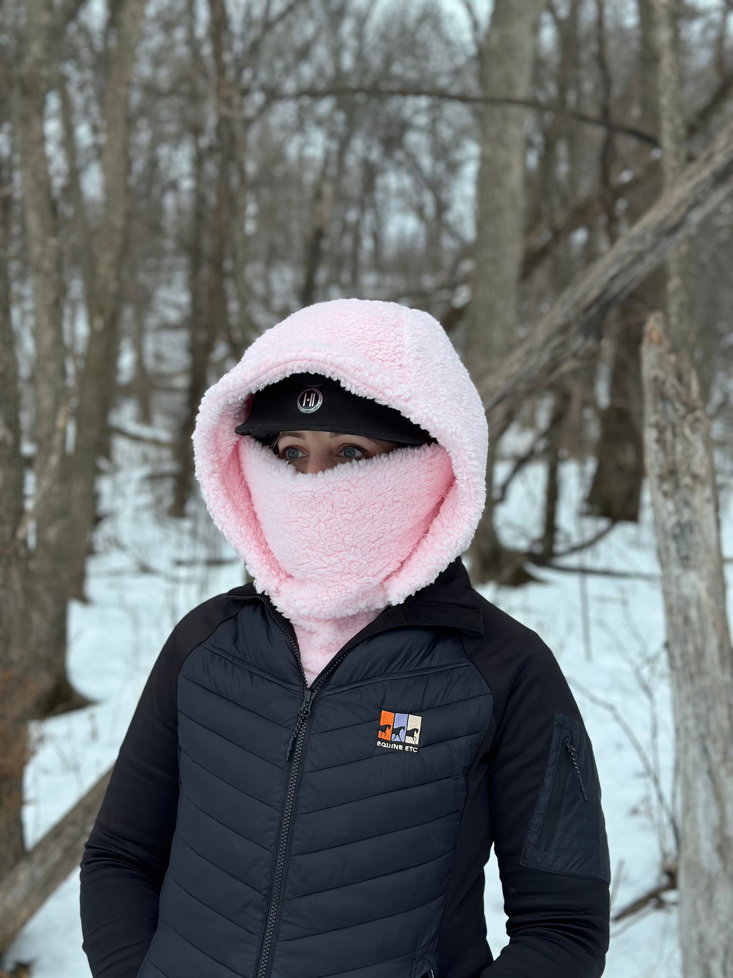 Baby Pink Sherpa Hood