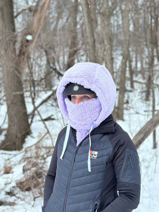 Lilac Sherpa Hood