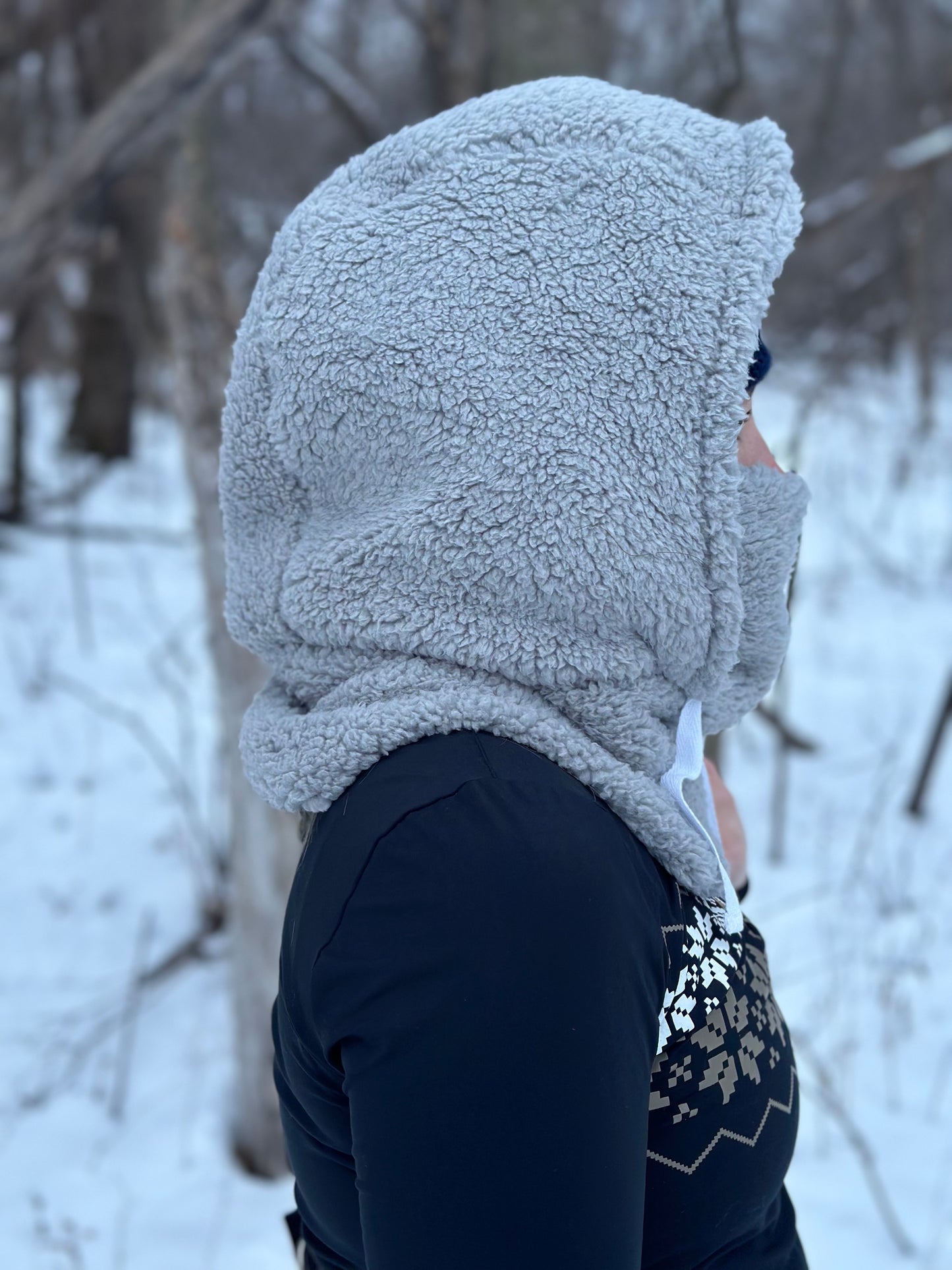 Black Sherpa Hood