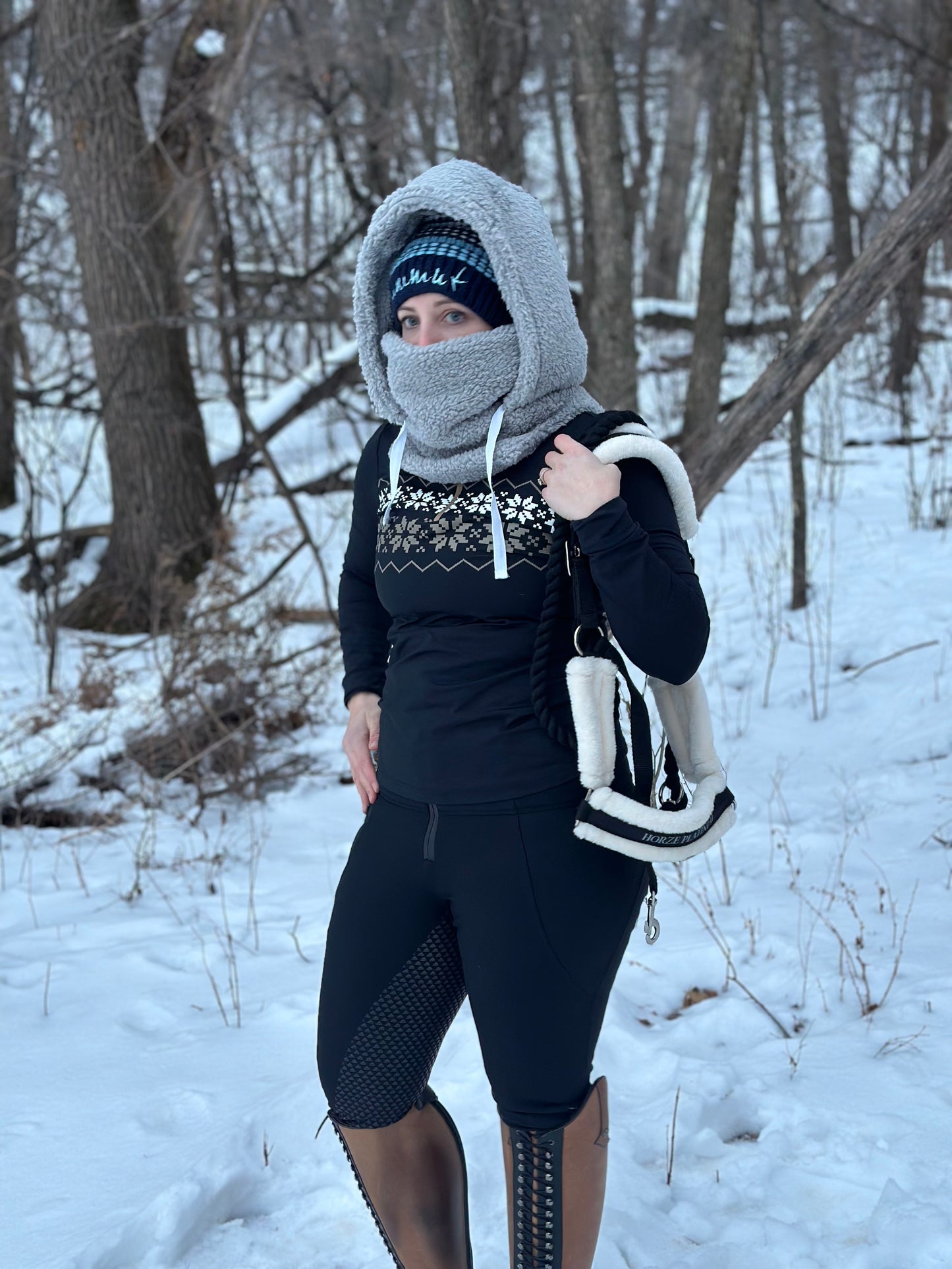 Black Sherpa Hood