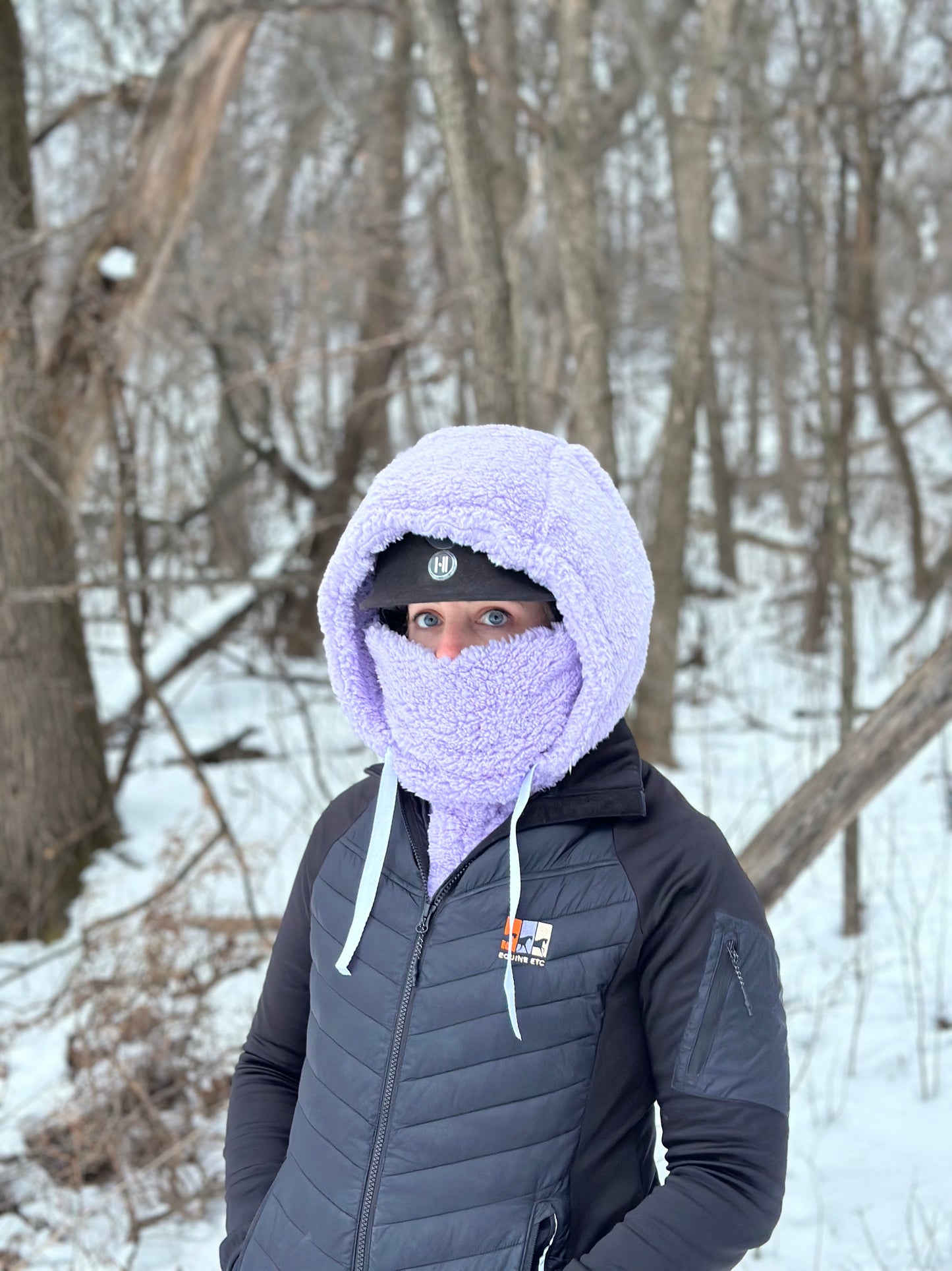 Lilac Sherpa Hood